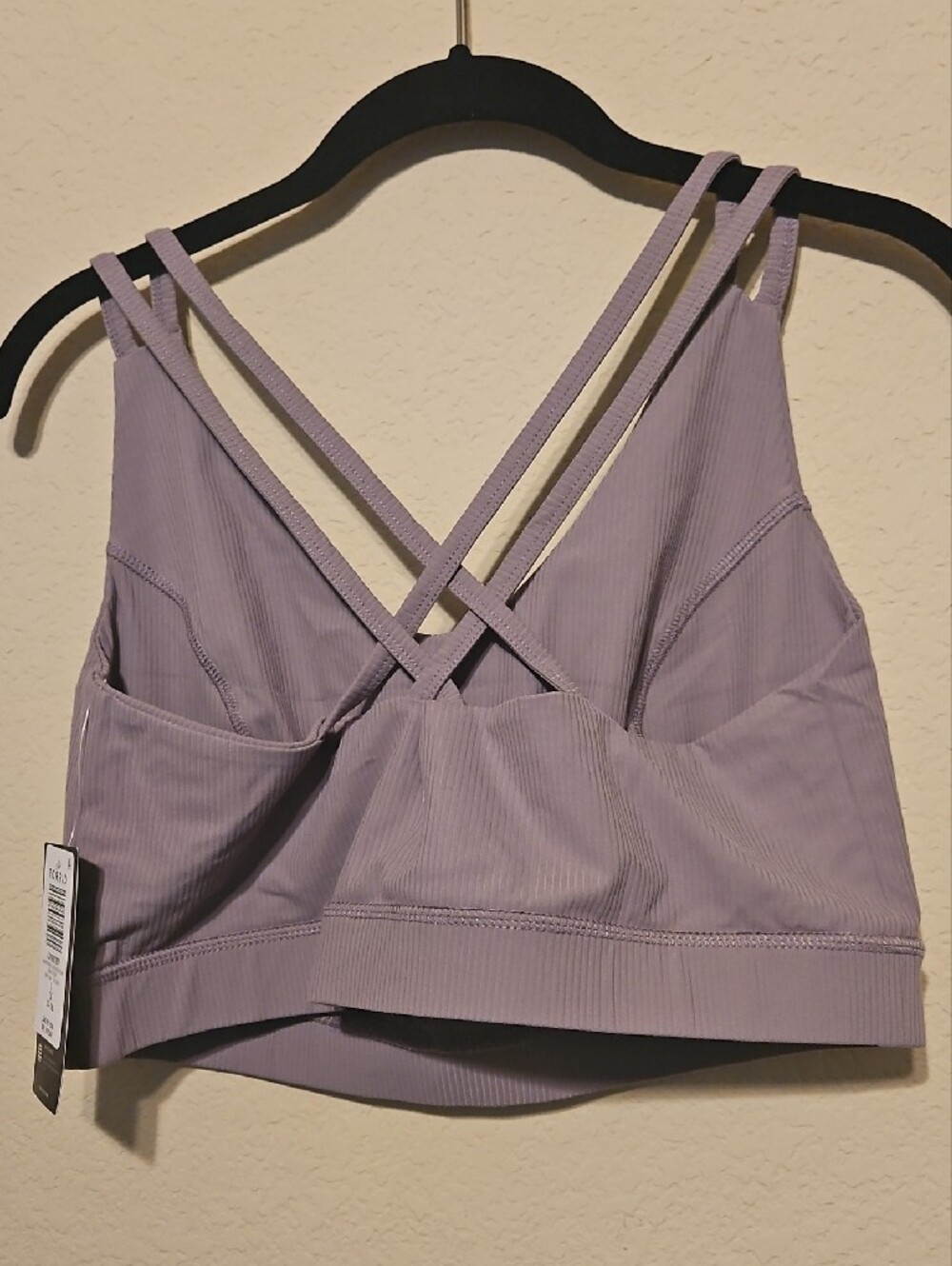Torrid Lavender Ribbed Crossback Bralette - Picture 2 of 8